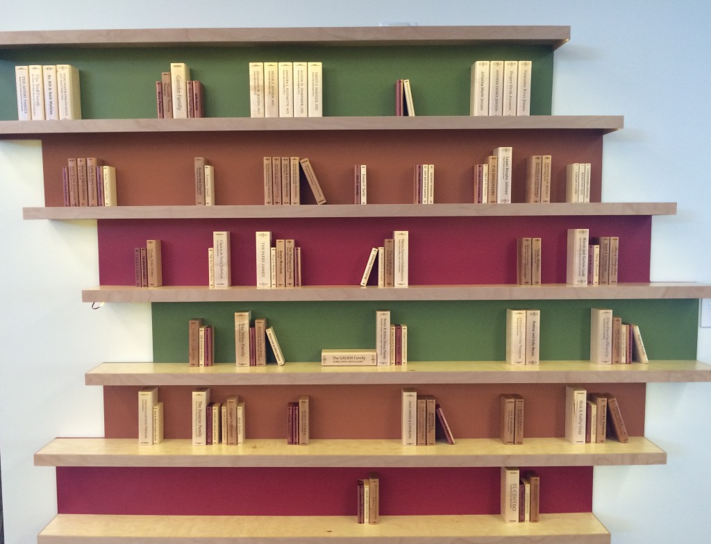 book spine wall